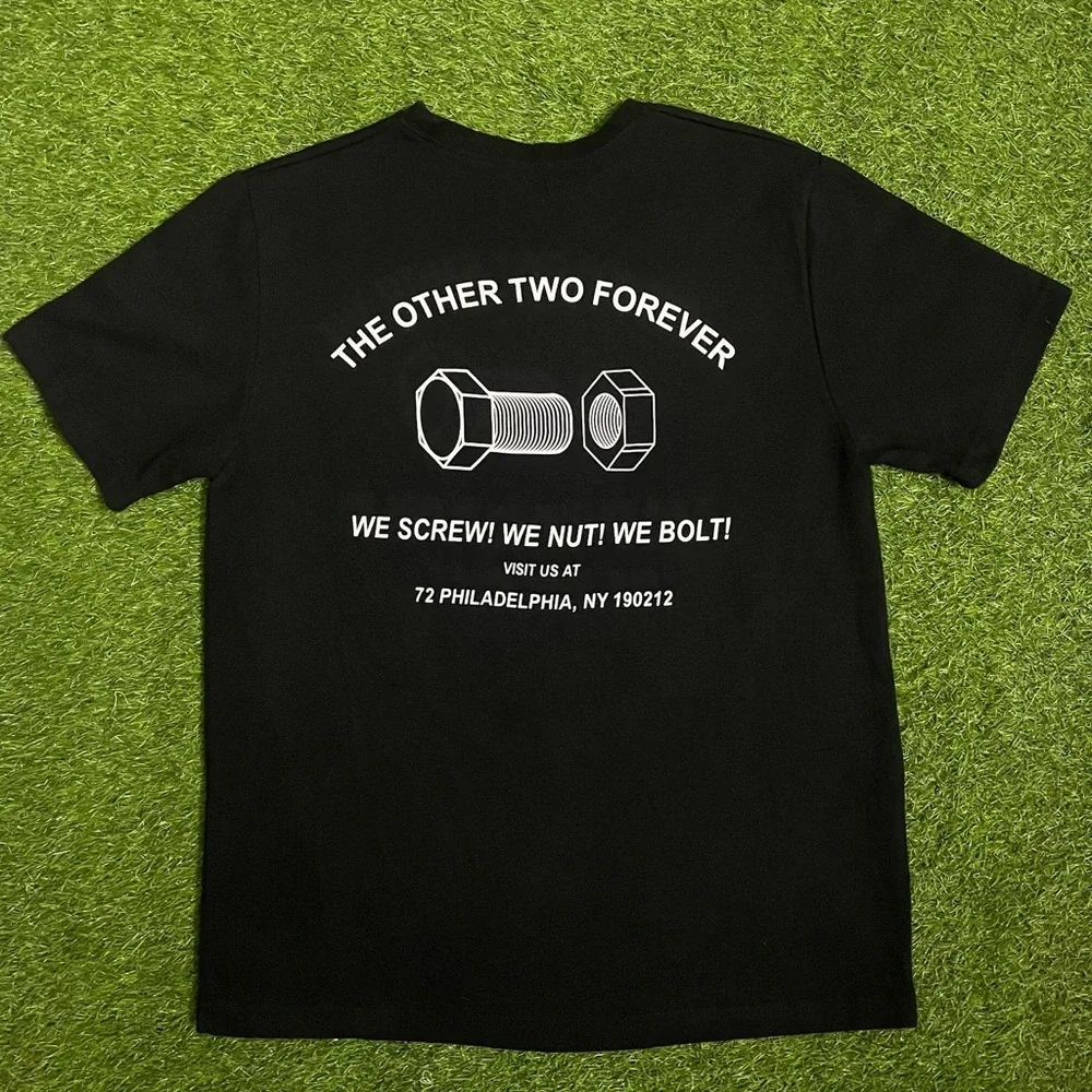 KOREAN BOLT & NUT HEAVY QUALITY CREW NECK T-SHIRT FOR MEN’S & WOMEN’S - Picture 4 of 5